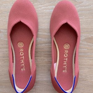 Rothy’s Classic Flat in a Copper Color (Lightly Worn)